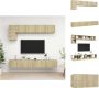 VidaXL TV-meubelset 60x30x30 Sonoma eiken 1x60 2x80 2x100 cm Kast - Thumbnail 2