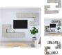 VidaXL TV-meubelset Betongrijs 30.5 x 30 x 30 cm (S) 60 x 30 x 30 cm (M) 80 x 30 x 30 cm (L) Bewerkt hout Kast - Thumbnail 2