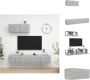 VidaXL Tv-meubelset Betongrijs 80 x 30 x 30 cm Montage vereist Kast - Thumbnail 2