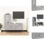 VidaXL TV Meubelset Betongrijs 80 x 34.5 x 40 40 x 34.5 x 100 cm Kast - Thumbnail 2