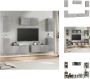 VidaXL TV-meubelset Betongrijs 80x30x30 cm 30.5x30x60 cm Kast - Thumbnail 1