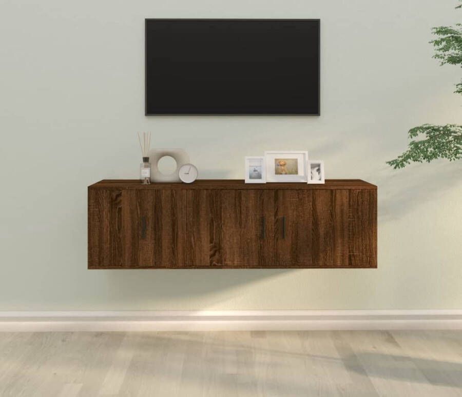 VidaXL TV-meubelset Bruineiken 100 x 34.5 x 40 cm Trendy design Kast