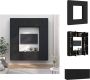 VidaXL Tv-meubelset Classic Black 2x 100x34.5x40cm 4x 40x34.5x80cm 2x 40x34.5x40cm hout Kast - Thumbnail 1