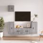 VidaXL TV-meubelset Classic Grey Sonoma Eiken 2x57x34.5x40cm 2x40x34.5x80cm 1x40x34.5x40cm Kast - Thumbnail 1