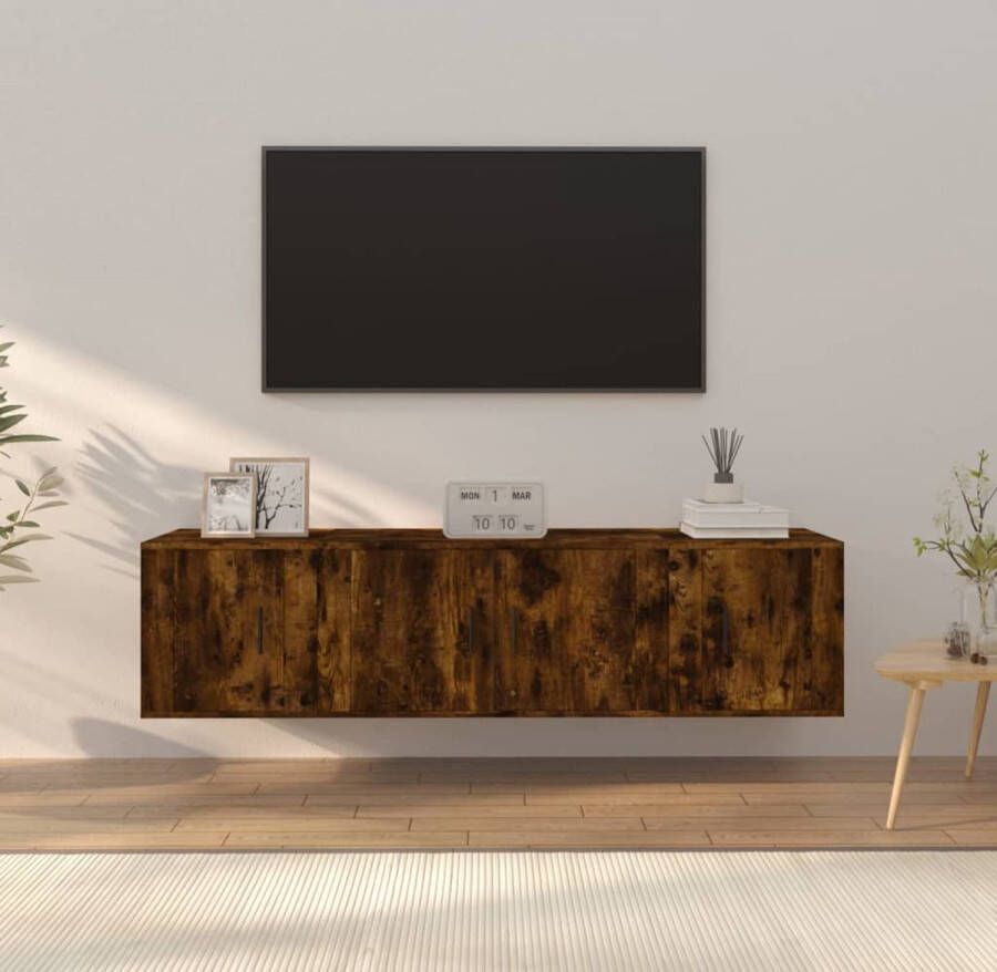 vidaXL Tv-meubelset Gerookt Eiken 80 x 34.5 x 40 cm Klassiek design