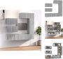 VidaXL TV-meubelset Grijs Sonoma Eiken 3x 80x30x30 cm 1x 30.5x30x90 cm 2x 60x30x30 cm Sterk en praktisch Kast - Thumbnail 1