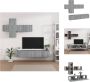 VidaXL TV-meubelset Grijs Sonoma Eiken 4x 30.5x30x30cm 3x 80x30x30cm Kast - Thumbnail 2