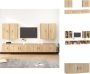 VidaXL TV-meubelset Sonoma eiken 2x 100x34.5x40cm 2x 40x34.5x40cm 4x 40x34.5x80cm Kast - Thumbnail 1