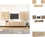 VidaXL tv-meubelset Sonoma Eiken 2x100x34.5x40cm 4x40x34.5x80cm Kast - Thumbnail 1