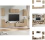 VidaXL TV Meubelset Sonoma Eiken 3x 80x30x30cm 4x 30.5x30x60cm Kast - Thumbnail 2