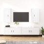 VidaXL TV Meubelset TV-meubel 2 stuks 100x34.5x40 cm 40x34.5x80 cm Wit Kast - Thumbnail 1