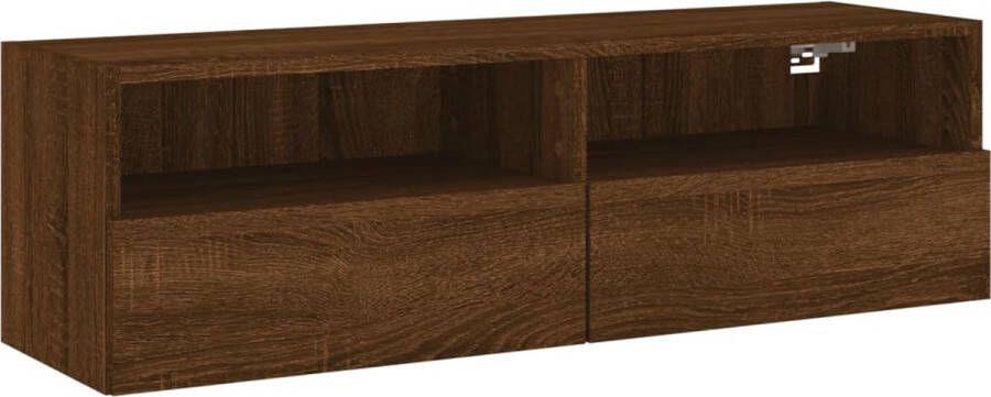 VidaXL -Tv-wandmeubel-100x30x30-cm-bewerkt-hout-bruineikenkleurig - Foto 4