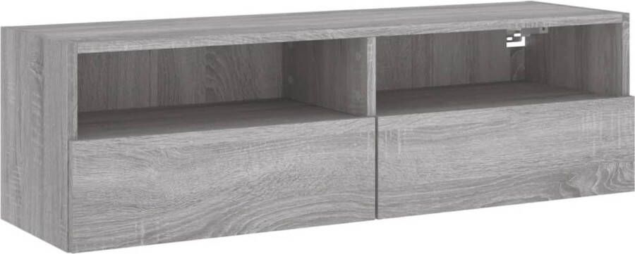 VidaXL -Tv-wandmeubel-100x30x30-cm-bewerkt-hout-grijs-sonoma - Foto 4
