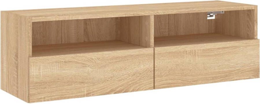 VidaXL -Tv-wandmeubel-100x30x30-cm-bewerkt-hout-sonoma-eikenkleurig - Foto 4