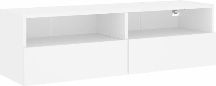 VidaXL -Tv-wandmeubel-100x30x30-cm-bewerkt-hout-wit - Foto 4