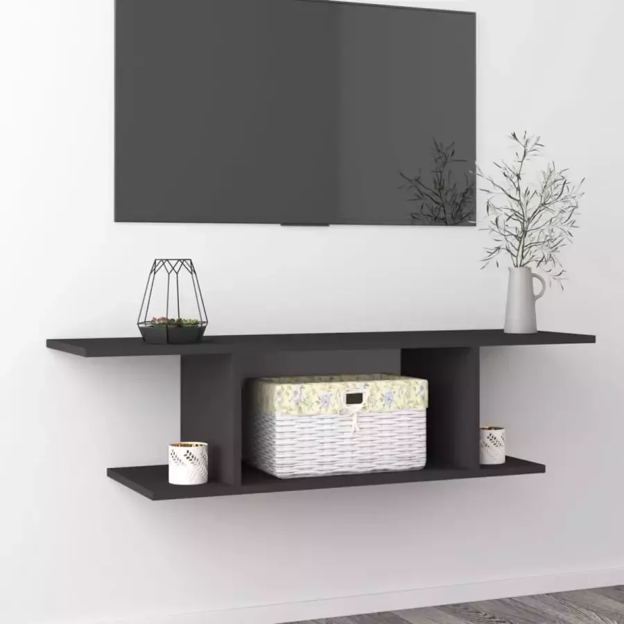 VIDAXL Tv-wandmeubel 103x30x26 5 cm grijs