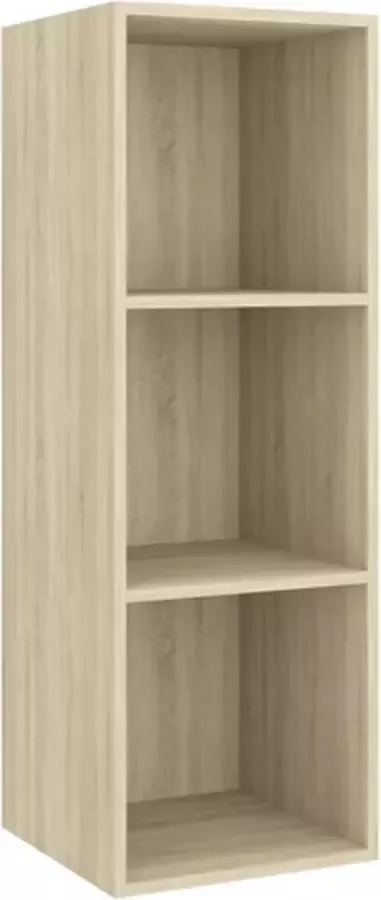 VidaXL -Tv-wandmeubel-37x37x107-cm-bewerkt-hout-sonoma-eikenkleurig - Foto 3