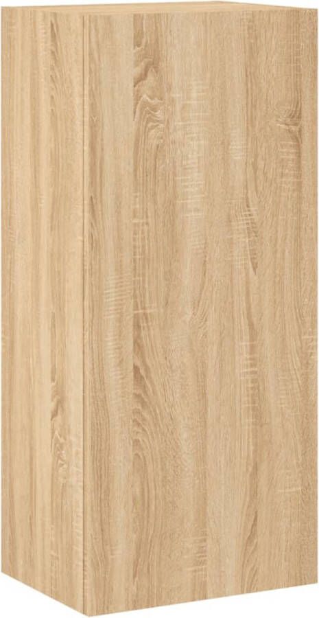 VidaXL -Tv-wandmeubel-40 5x30x90-cm-bewerkt-hout-sonoma-eikenkleurig - Foto 4