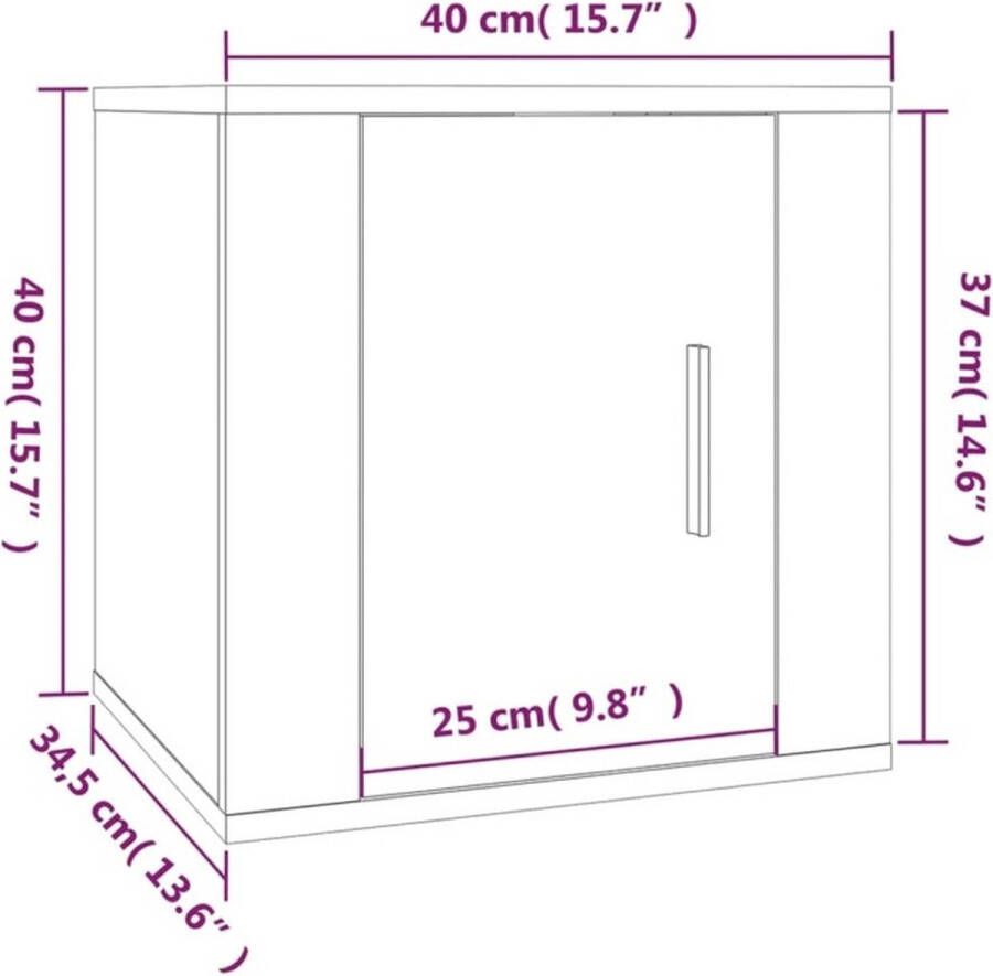 VidaXL -Tv-wandmeubel-40x34 5x40-cm-betongrijs - Foto 4