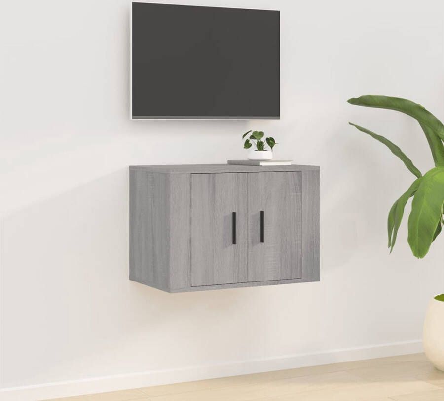 VidaXL -Tv-wandmeubel-57x34 5x40-cm-grijs-sonoma-eikenkleurig - Foto 2