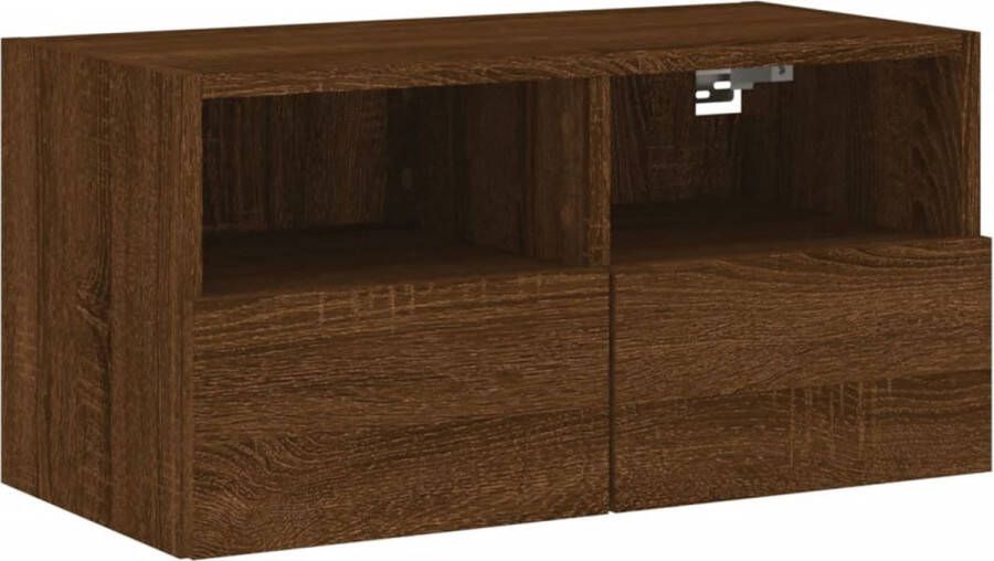 VidaXL -Tv-wandmeubel-60x30x30-cm-bewerkt-hout-bruineikenkleurig - Foto 4