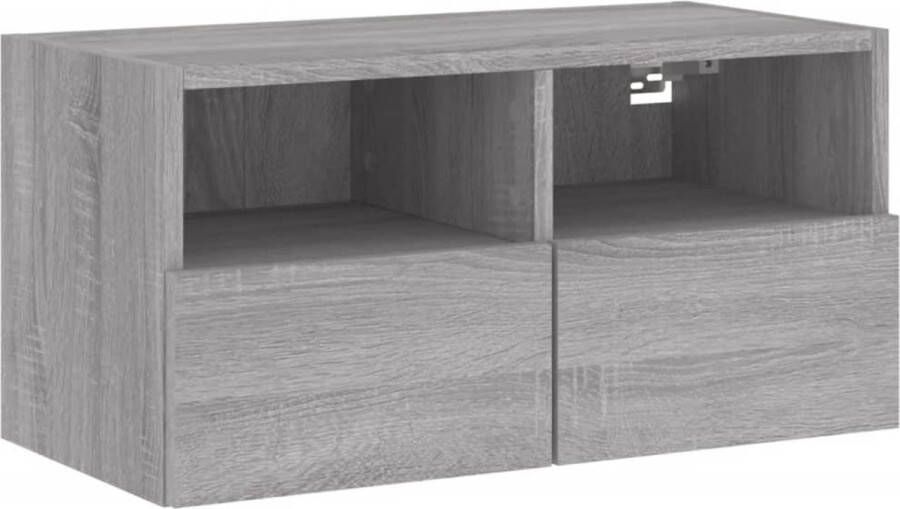 VidaXL -Tv-wandmeubel-60x30x30-cm-bewerkt-hout-grijs-sonoma-eikenkleur - Foto 4