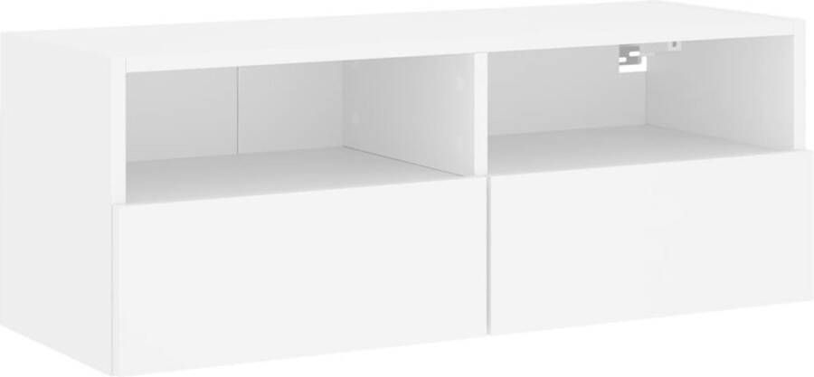 VidaXL -Tv-wandmeubel-80x30x30-cm-bewerkt-hout-wit - Foto 4