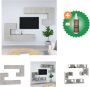 VidaXL TV-meubelset Betongrijs 30.5 x 30 x 30 cm (S) 60 x 30 x 30 cm (M) 80 x 30 x 30 cm (L) Bewerkt hout Kast Inclusief Houtreiniger en verfrisser - Thumbnail 2