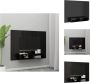 VidaXL TV-wandmeubel Hifi-kast Hoogglans zwart 135 x 23.5 x 90 cm Spaanplaat Kast - Thumbnail 2