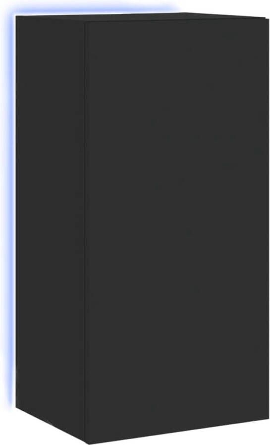 VidaXL -Tv-wandmeubel-met-LED-verlichting-40 5x35x80-cm-zwart - Foto 3
