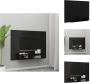 VidaXL TV-wandmeubel zwart spaanplaat 135 x 23.5 x 90 cm Kast - Thumbnail 1