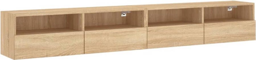 VidaXL -Tv-wandmeubels-2-st-100x30x30-cm-hout-sonoma-eikenkleurig - Foto 3
