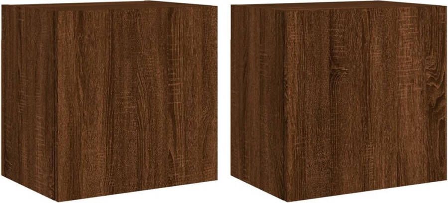 VidaXL -Tv-wandmeubels-2-st-40 5x30x40-cm-bewerkt-hout-bruineikenkleur - Foto 4