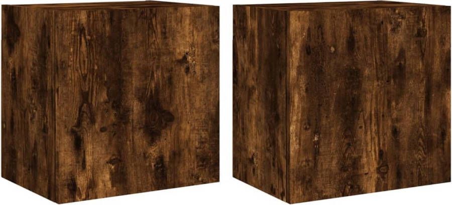 VidaXL -Tv-wandmeubels-2-st-40 5x30x40-cm-bewerkt-hout-gerookt-eiken - Foto 4