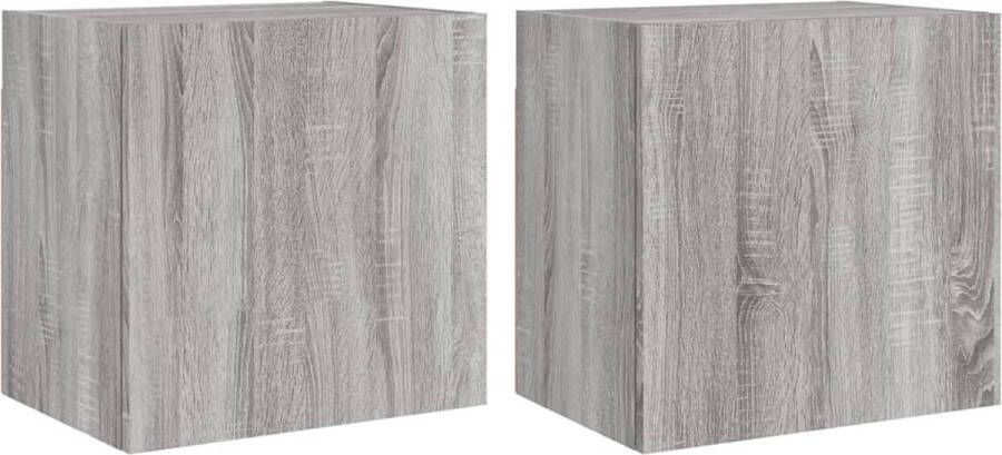 VidaXL -Tv-wandmeubels-2-st-40 5x30x40-cm-hout-grijs-sonoma - Foto 4