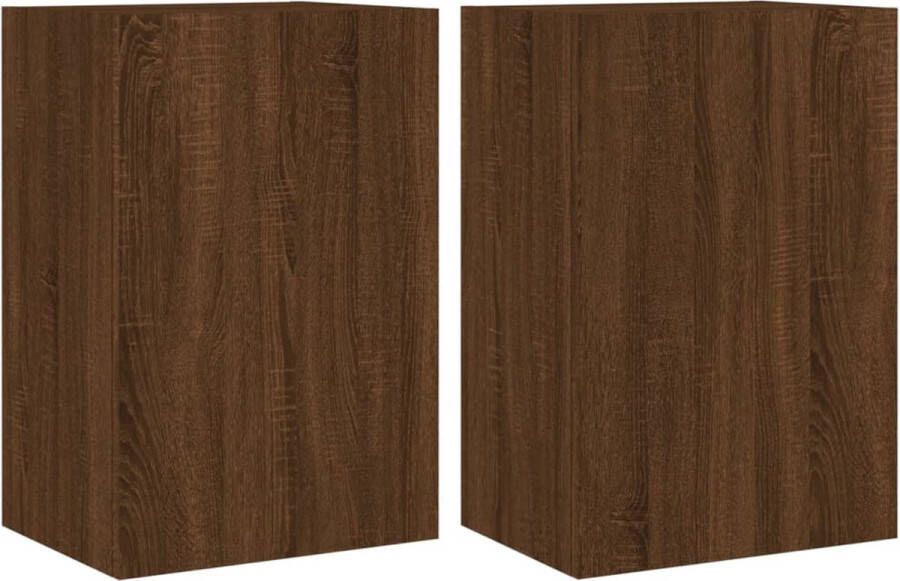 VidaXL -Tv-wandmeubels-2-st-40 5x30x60-cm-bewerkt-hout-bruineikenkleur - Foto 4
