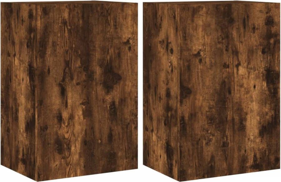 VidaXL -Tv-wandmeubels-2-st-40 5x30x60-cm-bewerkt-hout-gerookt-eiken - Foto 4