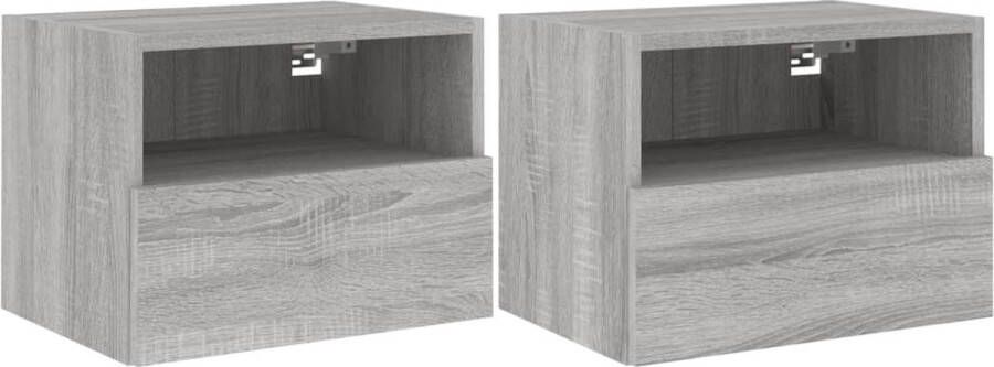 VidaXL -Tv-wandmeubels-2-st-40x30x30-cm-bewerkt-hout-grijs-sonoma - Foto 4