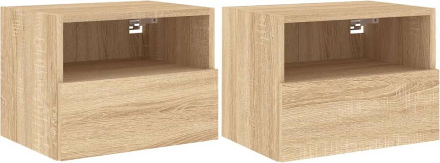 VidaXL -Tv-wandmeubels-2-st-40x30x30-cm-bewerkt-hout-sonoma-eikenkleur - Foto 4