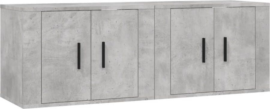 VidaXL -Tv-wandmeubels-2-st-57x34 5x40-cm-betongrijs - Foto 2