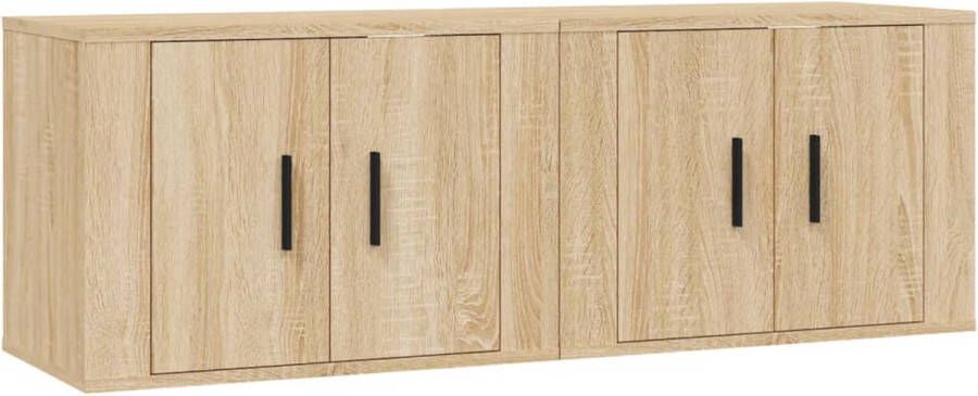 VidaXL -Tv-wandmeubels-2-st-57x34 5x40-cm-sonoma-eikenkleurig - Foto 2