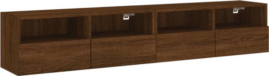 VidaXL -Tv-wandmeubels-2-st-80x30x30-cm-bewerkt-hout-bruineikenkleurig - Foto 4