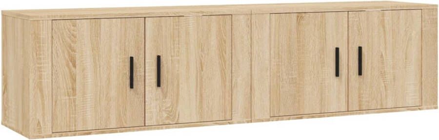 VidaXL -Tv-wandmeubels-2-st-80x34 5x40-cm-sonoma-eikenkleurig - Foto 2