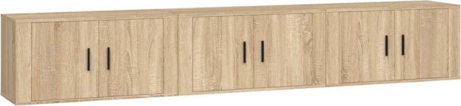 VidaXL -Tv-wandmeubels-3-st-80x34 5x40-cm-sonoma-eikenkleurig