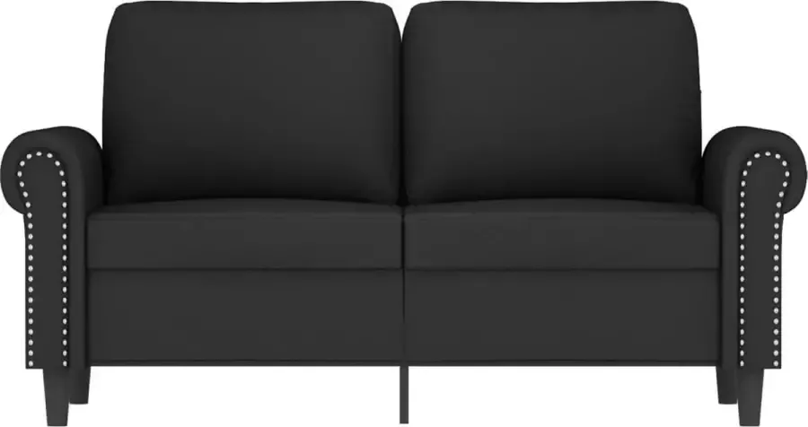 VidaXL Tweezitsbank 120 cm fluweel zwart - Foto 2