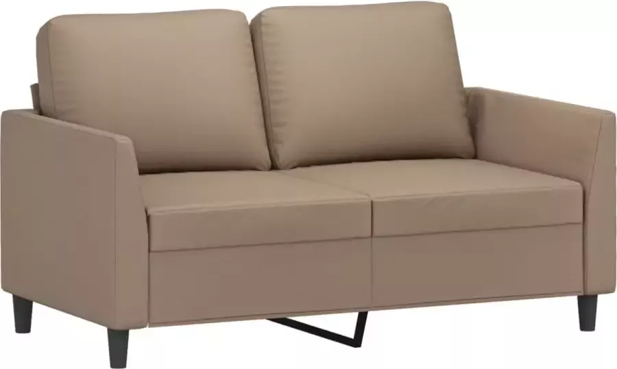 VidaXL Tweezitsbank 120 cm kunstleer cappuccinokleurig - Foto 2