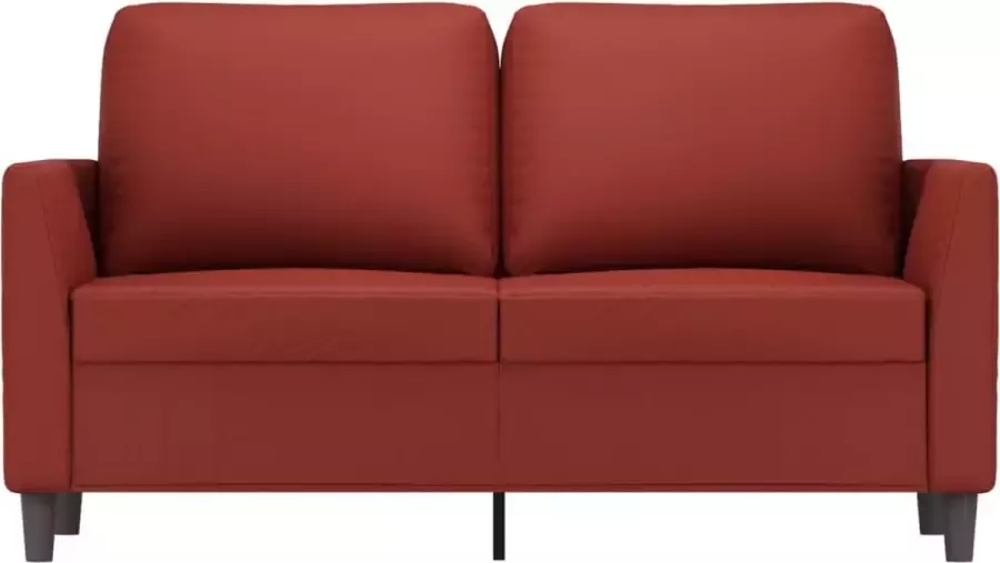 VidaXL Tweezitsbank 120 cm kunstleer wijnrood - Foto 2