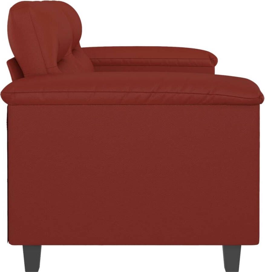 VidaXL Tweezitsbank 120 cm kunstleer wijnrood - Foto 2