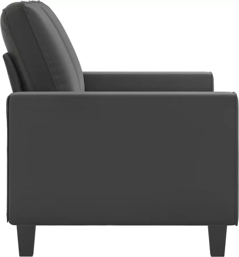 VidaXL Tweezitsbank 120 cm microvezelstof donkergrijs - Foto 2