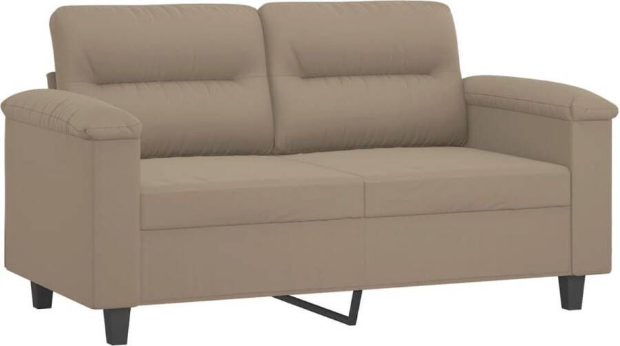 VidaXL -Tweezitsbank-120-cm-microvezelstof-taupe - Foto 4